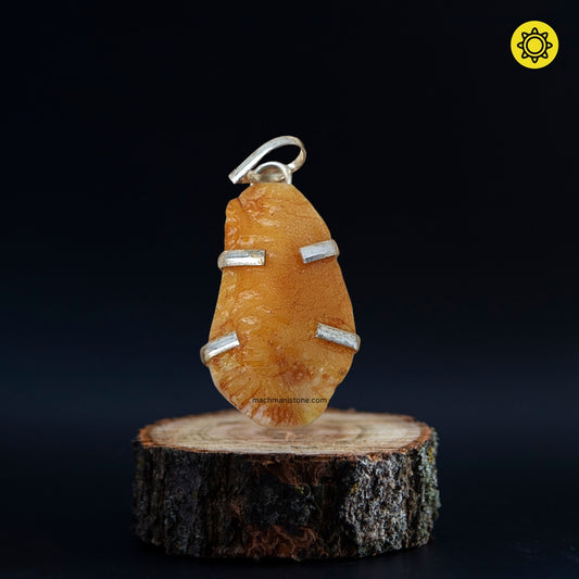 Brown Shukramani Stone Pendant