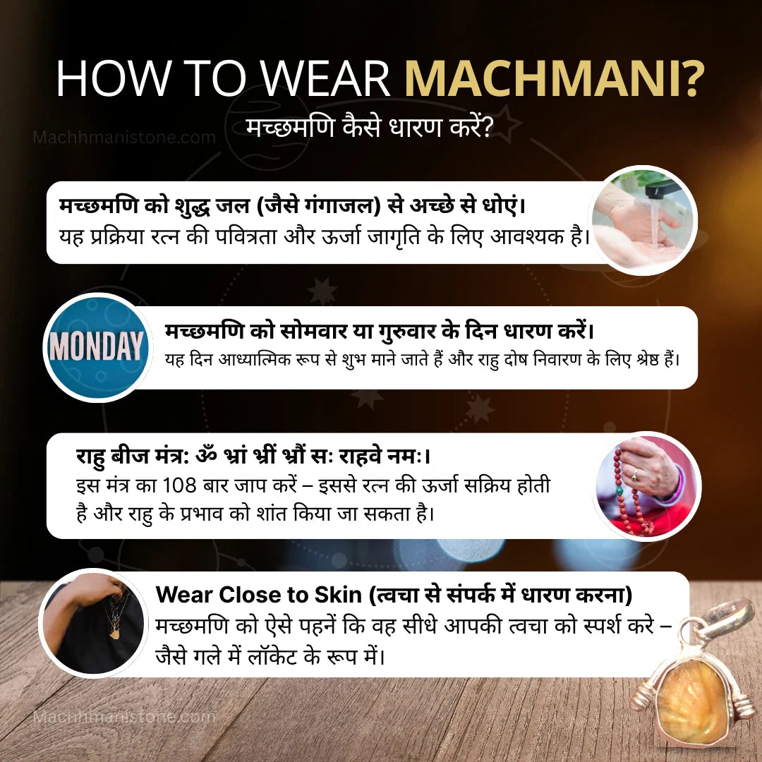 Original Machhmani Stone Pendant